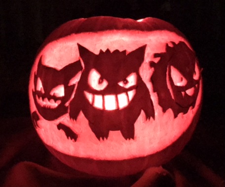 Ghostly Pokemon pumpkin